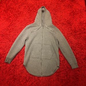 Rare❗️Urban ID Long Cotton Ripple Hoodie with Zipper